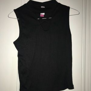 Crop Top with Crossed Design